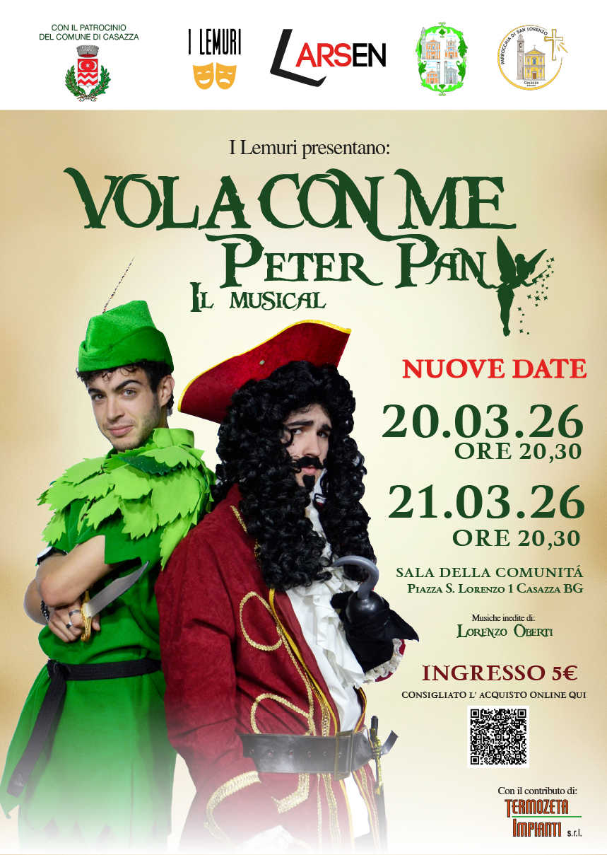 VOLA CON ME – Peter Pan il Musical